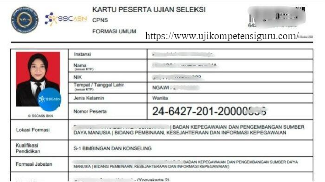 Ukuran Kartu Ujian CPNS 2024 dan Tata Tertib SKD